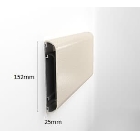 Nástenný nárazník, nástenné zvodidlo Wall Guard 1600 – PVC-u, farba štandard podľa vzorkovníka, 152 mm × 3,66 m