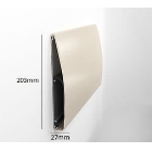 Nástenný nárazník, nástenné zvodidlo Wall Guard 1800 – PVC-u, farba štandard podľa vzorkovníka, 203 mm × 3,66 m