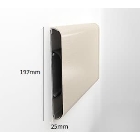 Nástenný nárazník, nástenné zvodidlo Wall Guard 700 – PVC-u, farba štandard podľa vzorkovníka, 197 mm × 3,66 m