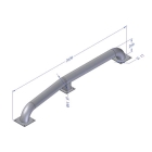 Navádzače kolies pre nákladné vozidlá, pozinkovaná oceľ, d. 2620 mm, v. 260 mm, pr. 140 mm, hl. 3 mm (pár)