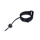 NLG Lanyard na zápästie na náradie s nastaviteľným obvodom 140-210 mm a nosnosťou 3 kg – nylon, čierna
