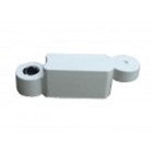 Obrubník z recyklovanej gumy Twist – žltá, 580 mm