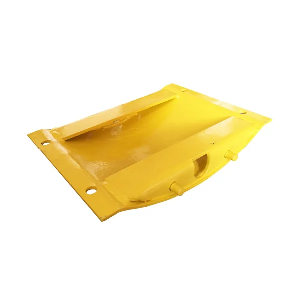 Oceľový retardér – káblový prejazd 25 km/h, 40 t – 250×360×50 mm, žltá
