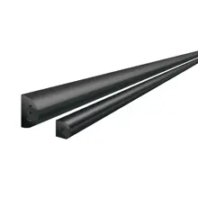 Ochrana stien a rohov, gumový nárazník Dual Colour – čierna, 30×30×1000 mm