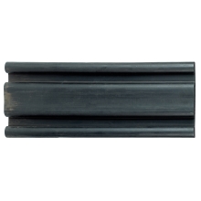 Ochrana stien a stĺpov, gumený nárazník Rubber E – čierna, 1000×150×30 mm