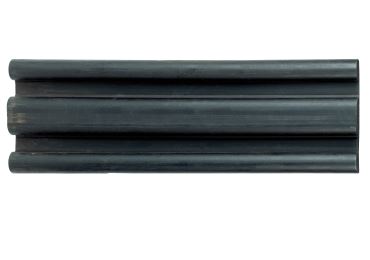 Ochrana stien a stĺpov, gumový nárazník Rubber E – čierna, 150×30 mm