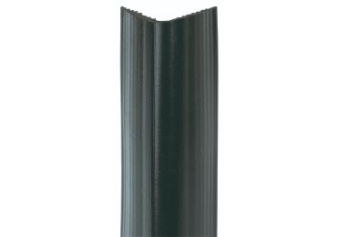 Ochrana stien a stĺpov, rohový prýžový nárazník Rubber – čierna, 100×100 mm