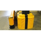 Ochrana stĺpov A-SAFE Flexishield Column Guard – žltá, v. 600 mm, 200×200 mm