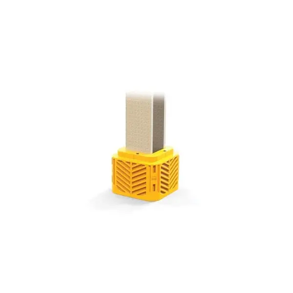 Ochrana stĺpov A-SAFE Flexishield Column Guard – žltá, v. 600 mm, 550×550 mm