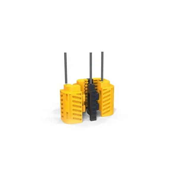 Ochrana stĺpov A-SAFE Flexishield Column Guard – žltá, v. 600 mm, 550×550 mm