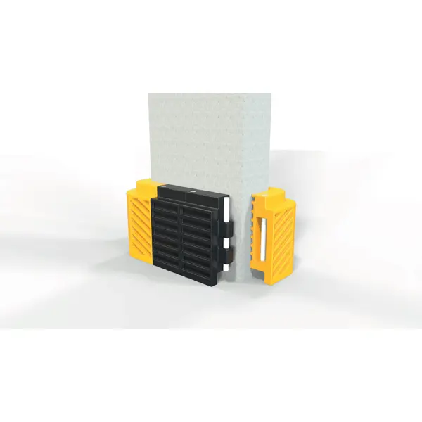 Ochrana stĺpov A-SAFE Flexishield Column Guard – žltá, v. 600 mm, 550×550 mm