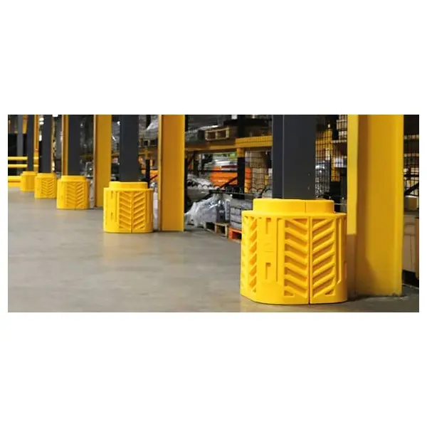 Ochrana stĺpov A-SAFE Flexishield Column Guard – žltá, v. 600 mm, 550×550 mm