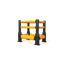 Ochrana stĺpov A-SAFE, iFlexRail Column Guard GroundLevel Plus – 0,8×0,8 m
