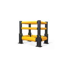 Ochrana stĺpov A-SAFE, iFlexRail Column Guard GroundLevel Plus – 0,8×0,8 m