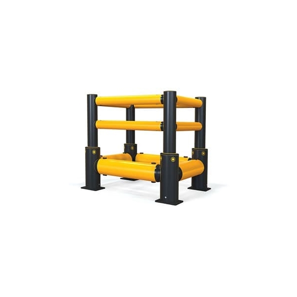Ochrana stĺpov A-SAFE, iFlexRail Column Guard GroundLevel Plus – 0,8×1,0 m