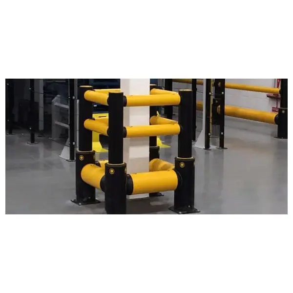 Ochrana stĺpov A-SAFE, iFlexRail Column Guard GroundLevel Plus – 0,8×1,4 m