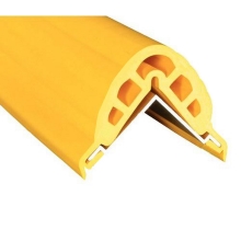 Ochranný rohový profil RubberAlu, zaoblený – guma s hlinikovým profilom, 1140×50 mm