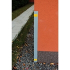 Ochranný rohový profil SlimPVC so 4 reflexnými prúžkami – 1000×65×2 mm