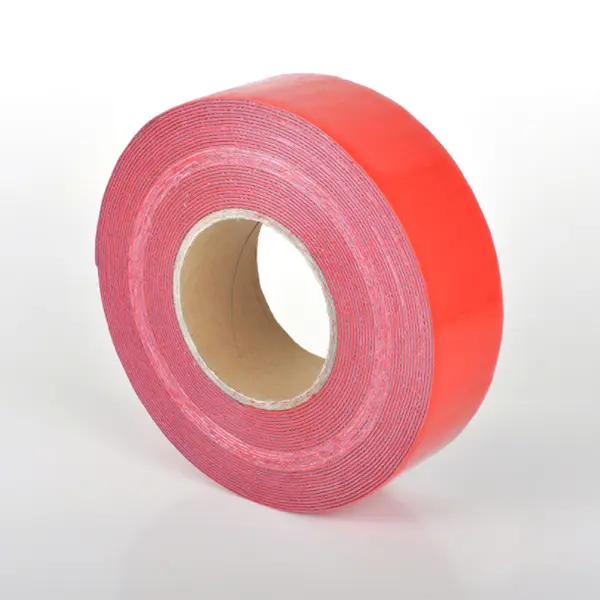 Odolná, ohybná podlahová páska s hladkým povrchom WT-5846 – PU, červená, 100 mm × 12,5 m