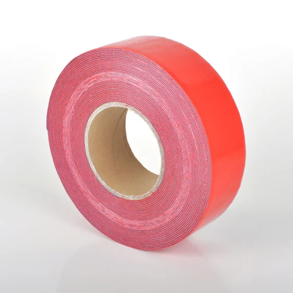 Odolná, ohybná podlahová páska s hladkým povrchom WT-5846 – PU, červená, 75 mm × 25 m