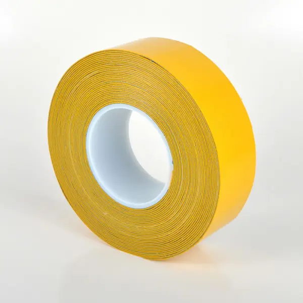 Odolná, ohybná podlahová páska s hladkým povrchom WT-5846 – PU, žltá, 50 mm × 12,5 m