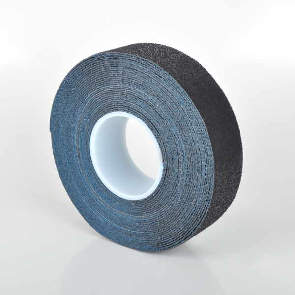 Odolná, ohybná podlahová páska s protišmykovým povrchom WT-5845 – PU, čierna, 100 mm × 25 m