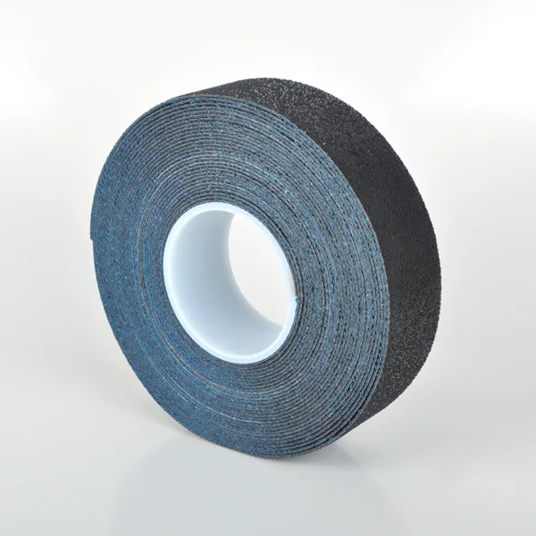 Odolná, ohybná podlahová páska s protišmykovým povrchom WT-5845 – PU, čierna, 100 mm × 25 m