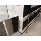 Okopová doska WallProtec Hygienic so skosenou hranou – plast, biela/mliečna, 2000×195 mm (2×/–)