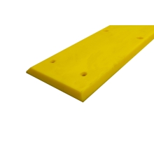 Okopová doska WallProtec Premium so skosenou hranou – plast, žltá, 2000×195 mm (1×/–)