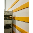 Okopová doska WallProtec Premium so skosenou hranou – plast, žltá, 2000×195 mm (2×/1×)