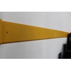 Okopová doska WallProtec Premium so skosenou hranou – plast, žltá, 2000×195 mm (2×/1×)