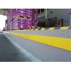 Okopová doska WallProtec Premium so skosenou hranou – plast, žltá, 2000×195 mm (2×/1×)