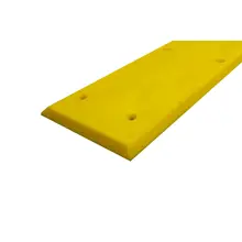 Okopová doska WallProtec Premium so skosenou hranou – plast, žltá, 2000×195 mm (2×/2×)