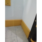 Okopová doska WallProtec Premium so skosenou hranou – plast, žltá, 2000×195 mm (2×/–)