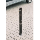 Ozdobný stĺpik ANTIK – kov, čierno-medená, 1050 mm, pevný k zabetónovaniu