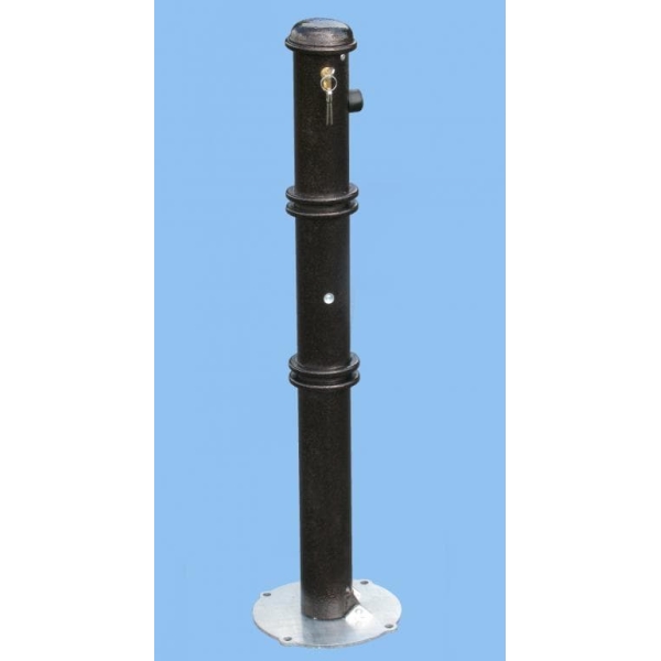 Ozdobný stĺpik ANTIK – kov, čierno-medená, 900 mm, sklopný