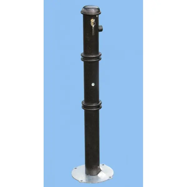 Ozdobný stĺpik ANTIK – kov, čierno-medená, 900 mm, sklopný