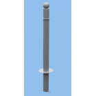 Ozdobný stĺpik SIMPLE – kov, 1170 mm, pevný k zabetónovaniu