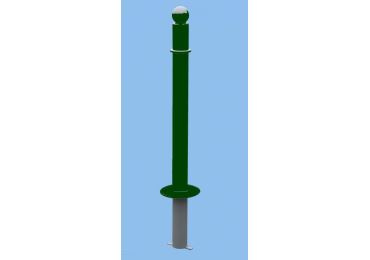 Ozdobný stĺpik SIMPLE – kov, 1170 mm, pevný k zabetónovaniu