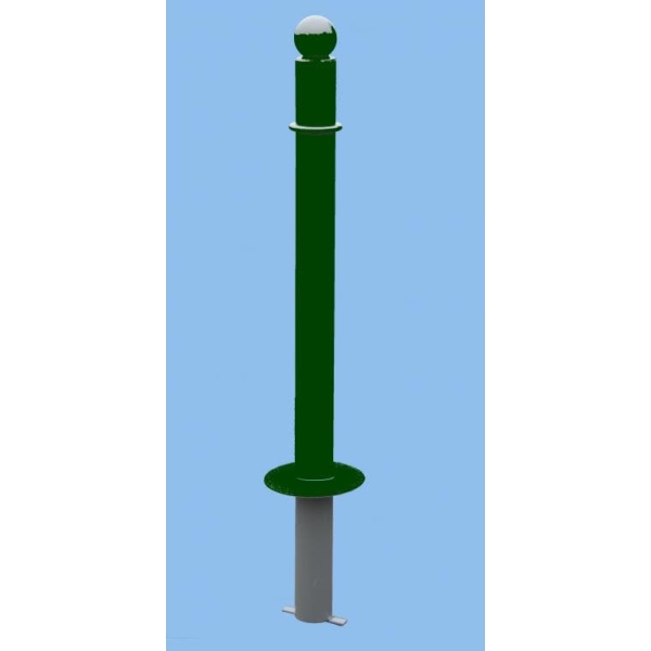 Ozdobný stĺpik SIMPLE – kov, 1170 mm, pevný k zabetónovaniu