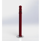 Ozdobný stĺpik SIMPLE – kov, 920 mm, sklopný