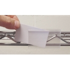 Papierové vkladacie štítky pro samolepiace a magnetické kapsy – 25×100 mm, balenie 100 ks