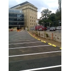 Parkovací doraz pneumatík osobných automobilov WheelStop Economic – žltá, bez kotiev, 780×60×80 mm