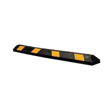 Parkovací doraz pneumatik pre osobné vozidla s reflexnými pruhmi – 1200×150×100 mm