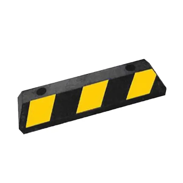 Parkovací doraz pneumatik pre osobné vozidla s reflexnými pruhmi – 900×150×100 mm