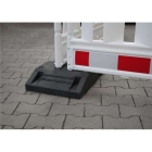 Pätka pre mobilnú cestnú zábranu EURO2/3, čierna, recykl.guma, 28kg, 80×40×12cm