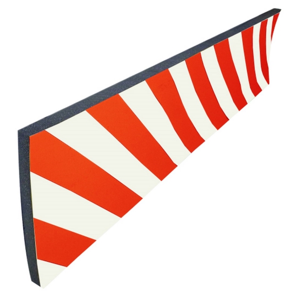 Penový nástenný ochranný samolepiaci profil SoftBumpers – 1000×300 mm, červeno-biela