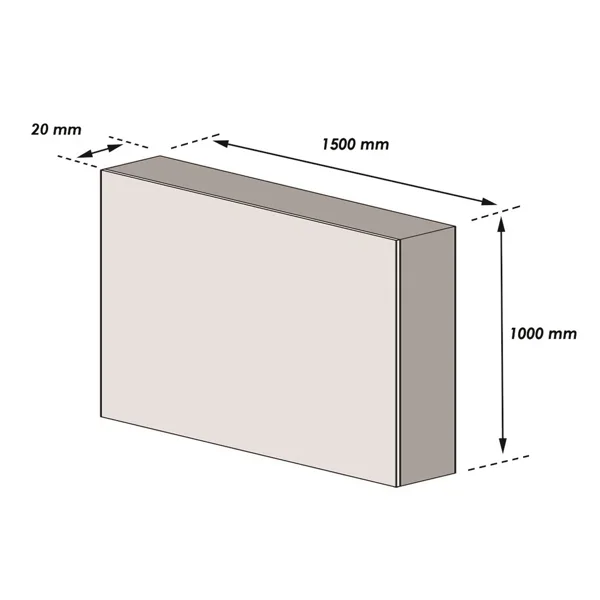 Penový nastenný ochranný samolepiaci profil SoftBumpers – 1500×1000 mm, červeno-bielo-sivá