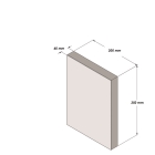Penový ochranný varovný samolepiaci profil SoftBumpers – 350×200 mm, červeno-biela