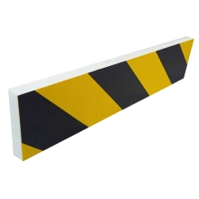 Penový ochranný varovný samolepiaci profil SoftBumpers – 350×80 mm, žlto-čierna